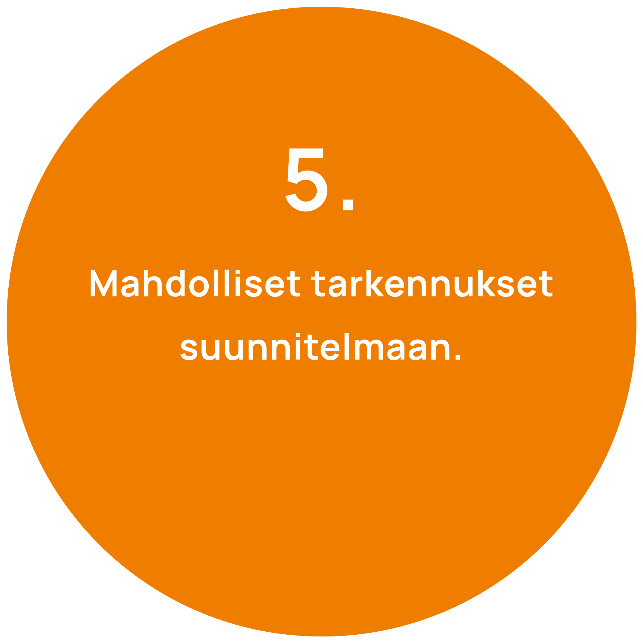 Suunnitteluprosessi 5 vaihe