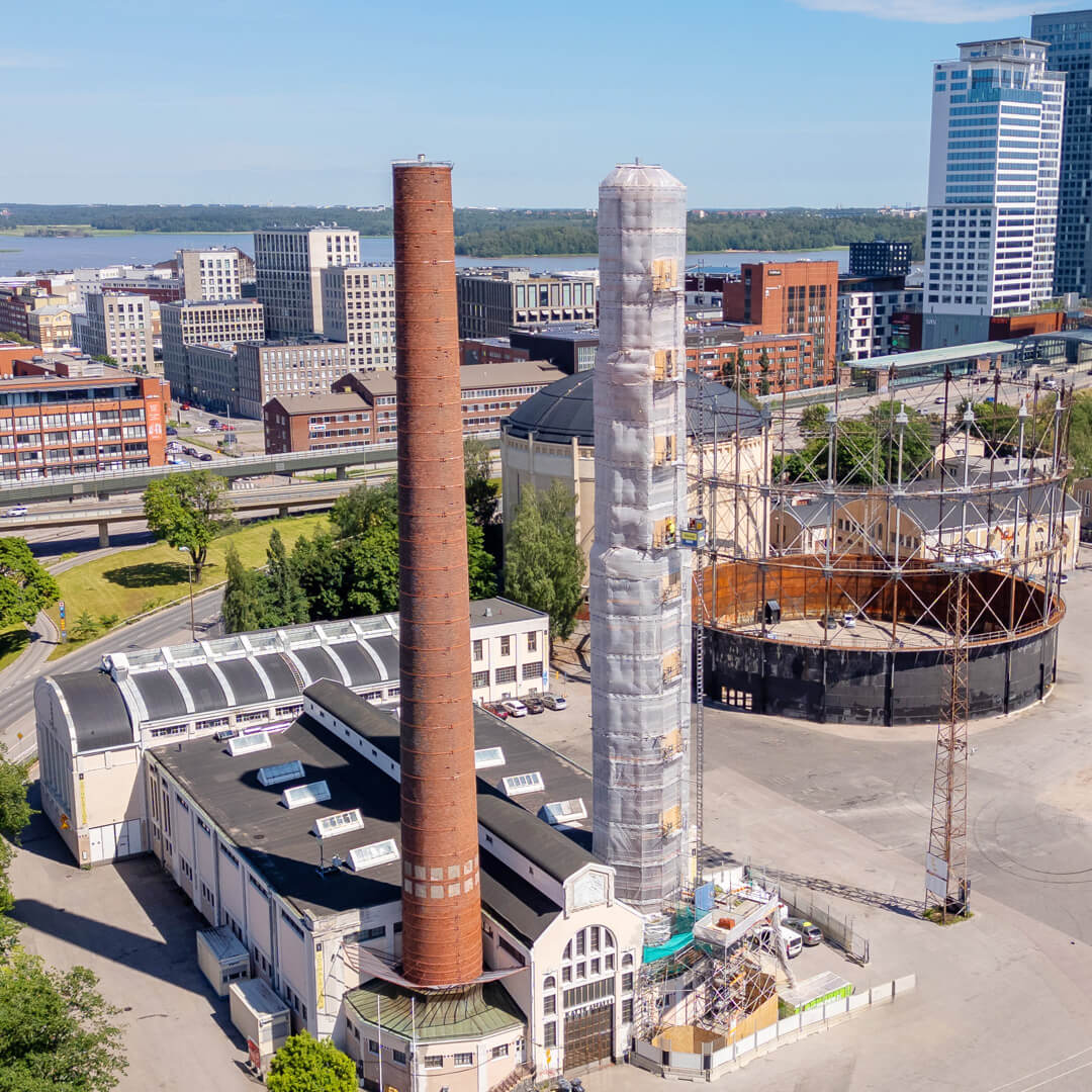 Telinekataja Suvilahden piippu ulkokuva