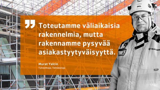 Työnjohtaja Murat Yalcin: Intohimona hyvä asiakaspalvelu