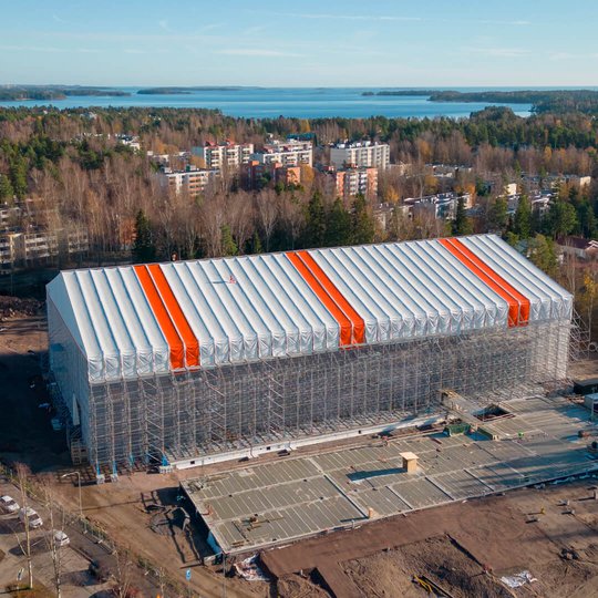 Telinekataja Espoo Tiistilä puukoulu