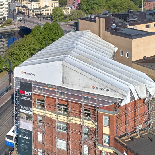 As Oy Koskilinnan vesikattoremontti - Telinekataja