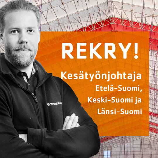 REKRY! Kesätyönjohtajat Etelä-Suomen, Keski-Suomen ja Länsi-Suomen toimipisteisiin