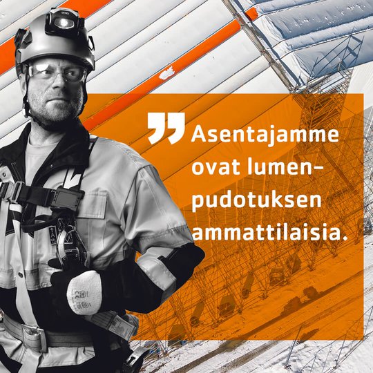 Telinekataja lumenpudotus