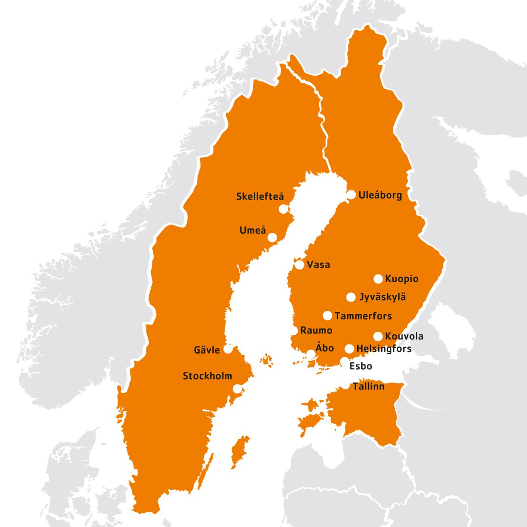 Telinekataja Vi jobbar internationellt och betjänar lokalt