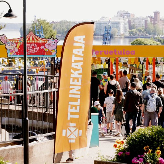 Telinekataja 60v Särkänniemi lippu