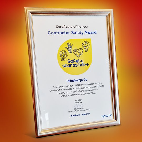 Telinekataja Neste Award